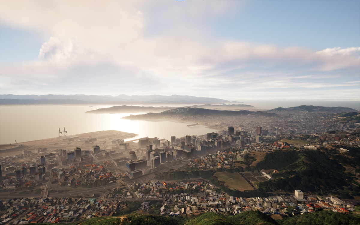 Wellington, New Zealand in Unreal Engine