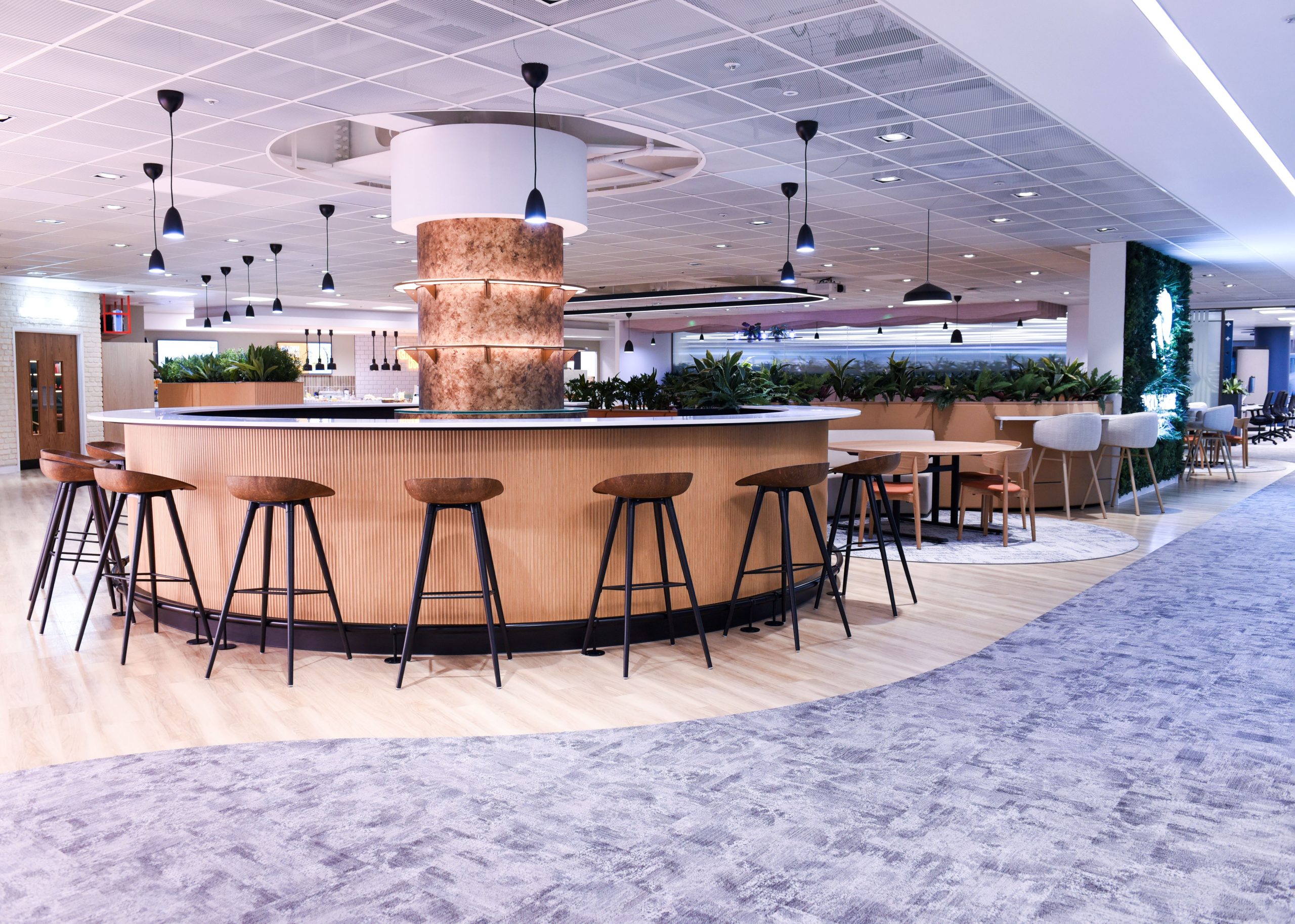 Reception area in the Infor office