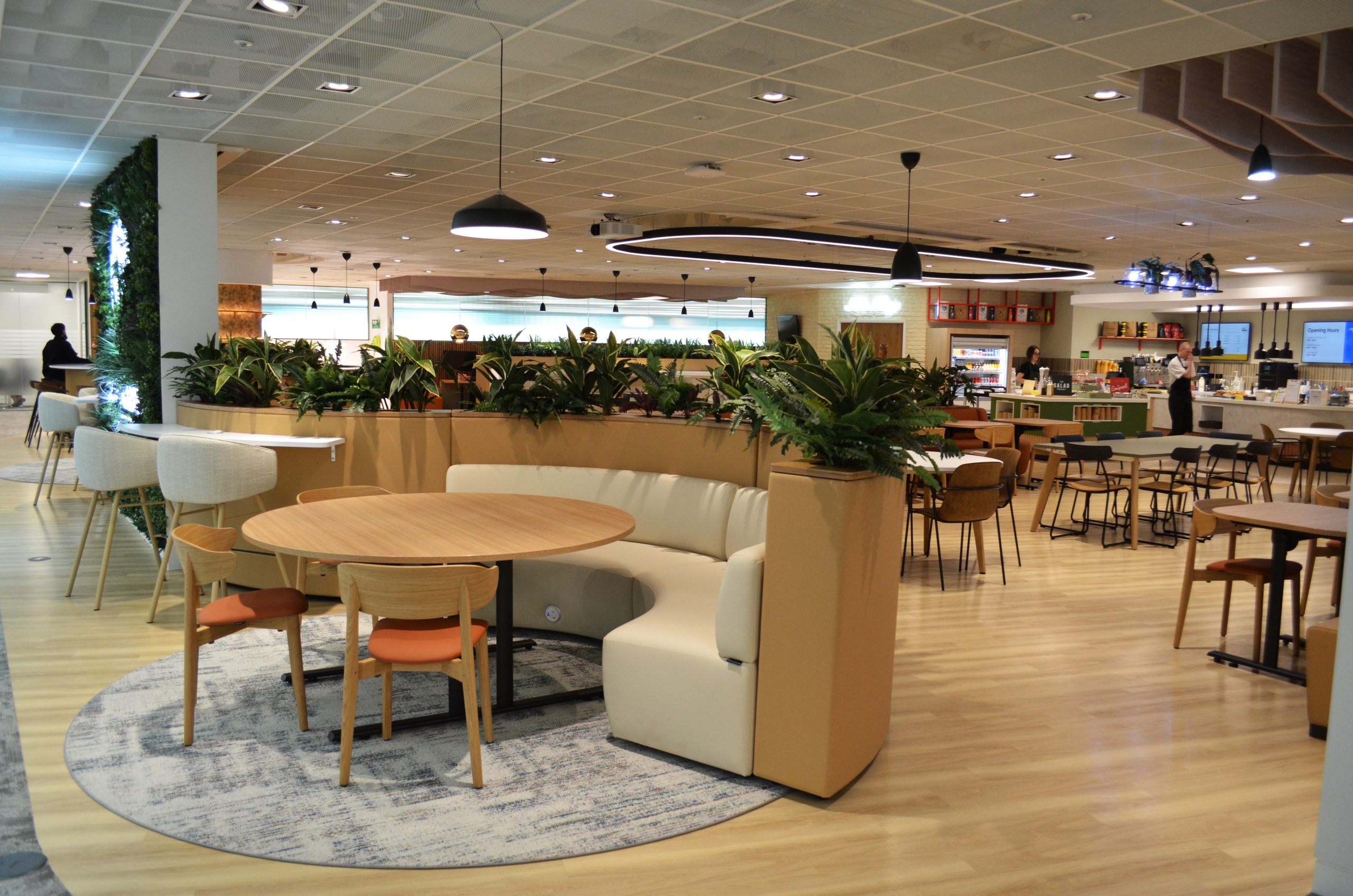 Soft seating area, designed by Mobius At Work Ltd