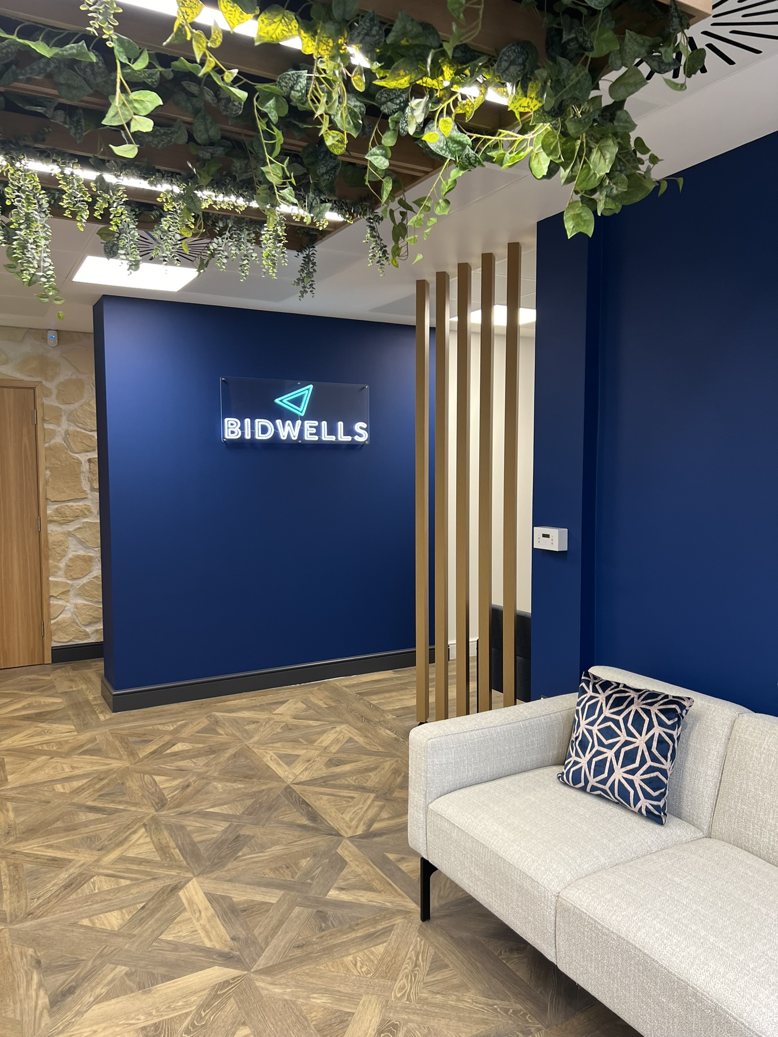Reception area of Bidwells, Oxford. Designed by Mobius At Work